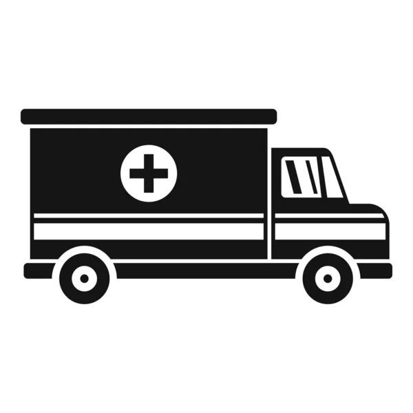 Ícone van ambulância, estilo simples — Vetor de Stock