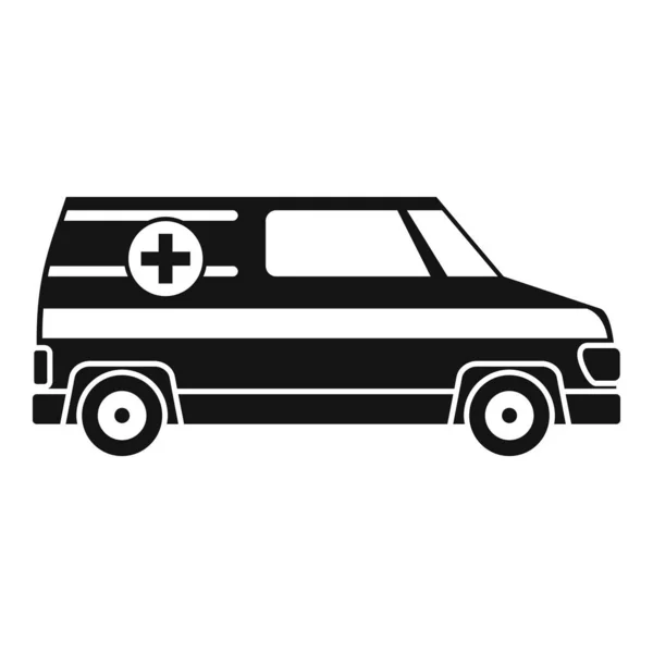 Icono de ambulancia paramédica, estilo simple — Archivo Imágenes Vectoriales