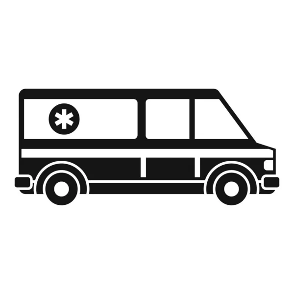 Yardımcı ambulans simgesi, basit biçim — Stok Vektör