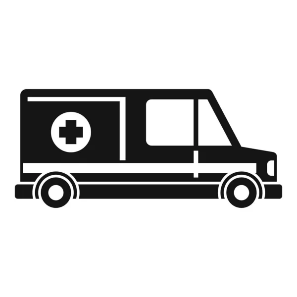 Ícone de ambulância urgente, estilo simples — Vetor de Stock