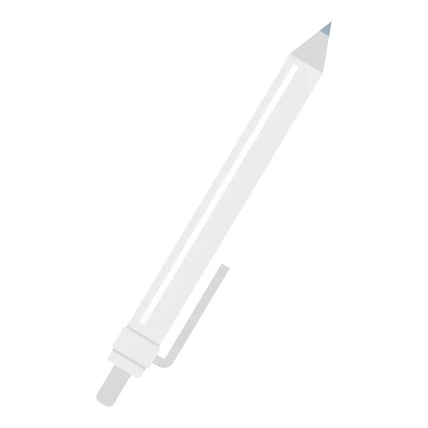 Icône stylo, style plat — Image vectorielle