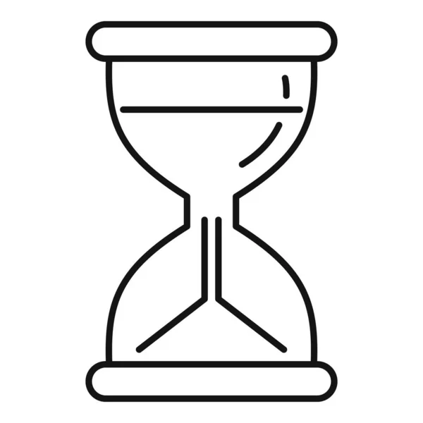 Icono de reloj de arena, estilo de contorno — Archivo Imágenes Vectoriales