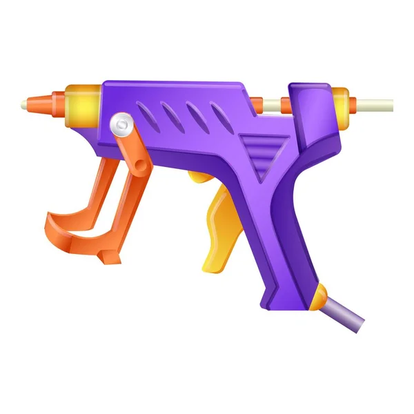 Icono de pistola de pegamento, estilo de dibujos animados — Vector de stock