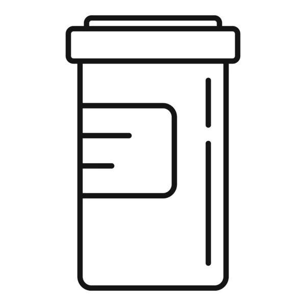 Ikona drogové závislosti kapsle, obrys stylu — Stockový vektor