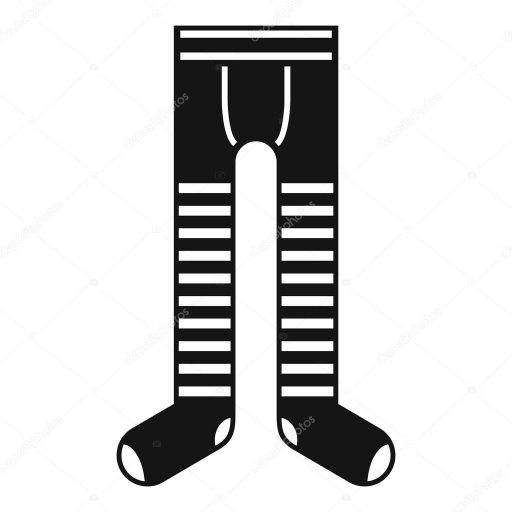 Girl tights icon, simple style