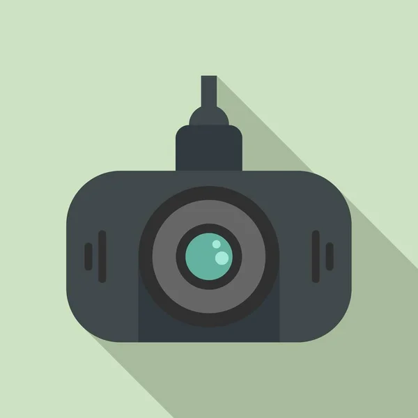 Icono de cámara led dvr, estilo plano — Vector de stock