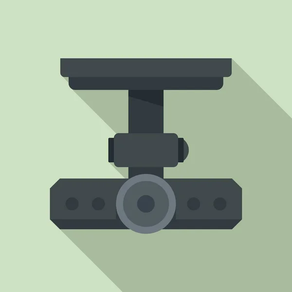 保護DVRカメラアイコン、フラットスタイル — ストックベクタ