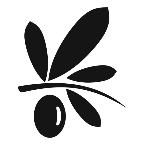 Icône d'olive végétale, style simple — Image vectorielle