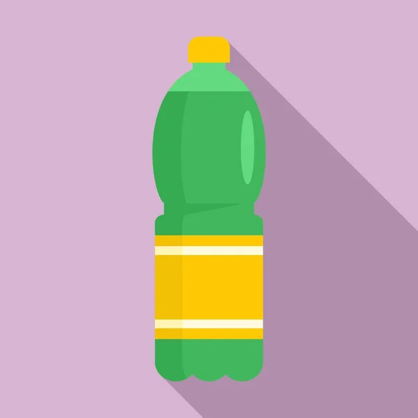 Icono de refresco de piña, estilo plano — Vector de stock