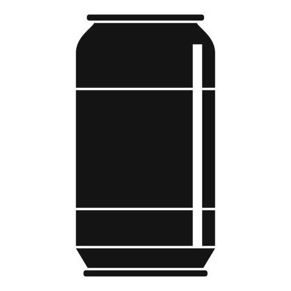 Ícone de lata refrigerante legal, estilo simples — Vetor de Stock