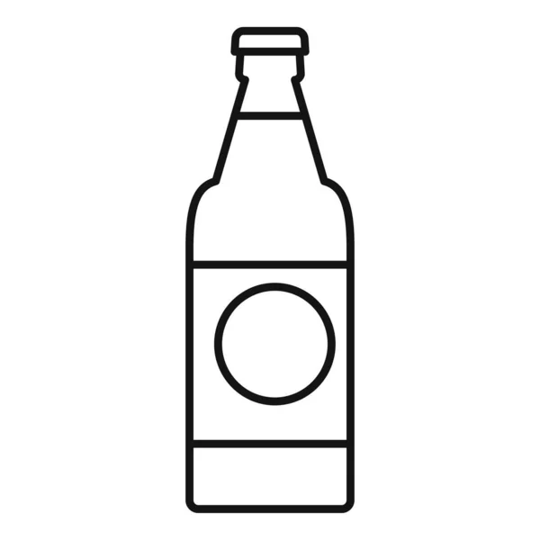 Frucht-Limo-Drink-Ikone, Umriss-Stil — Stockvektor