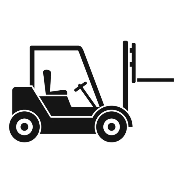 Icône de chariot élévateur d'entrepôt, style simple — Image vectorielle