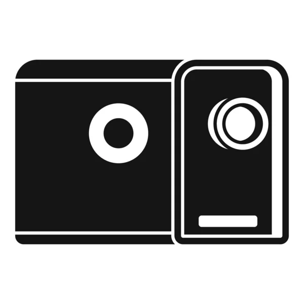 Mediafilm projector icoon, eenvoudige stijl — Stockvector