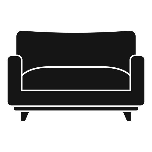 Sofa fotel ikon, egyszerű stílus — Stock Vector