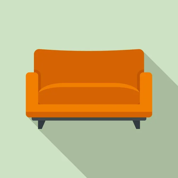 Sofá sillón icono, de estilo plano — Archivo Imágenes Vectoriales