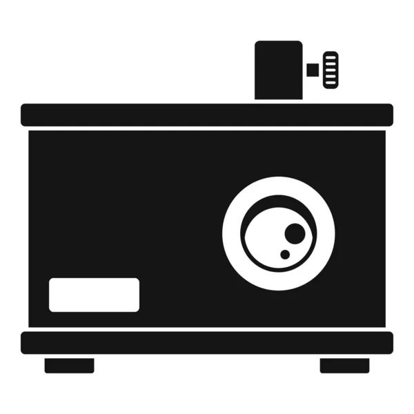 Old film projector icon, simple style — Stock Vector