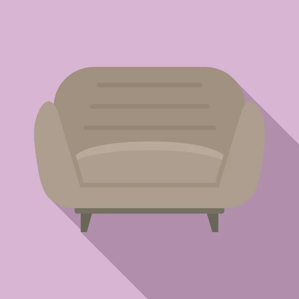 Design armchair icon, flat style — ストックベクタ