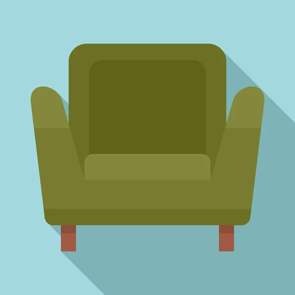 Sillón suave icono, estilo plano — Archivo Imágenes Vectoriales