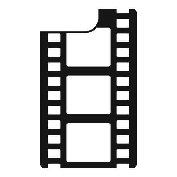 Filmu ikona, jednoduchý styl — Stockový vektor