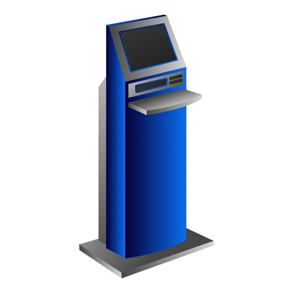 Info kiosk icon, cartoon style — Stock Vector