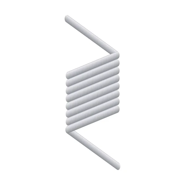 Flexibles Coil-Symbol, Cartoon-Stil — Stockvektor