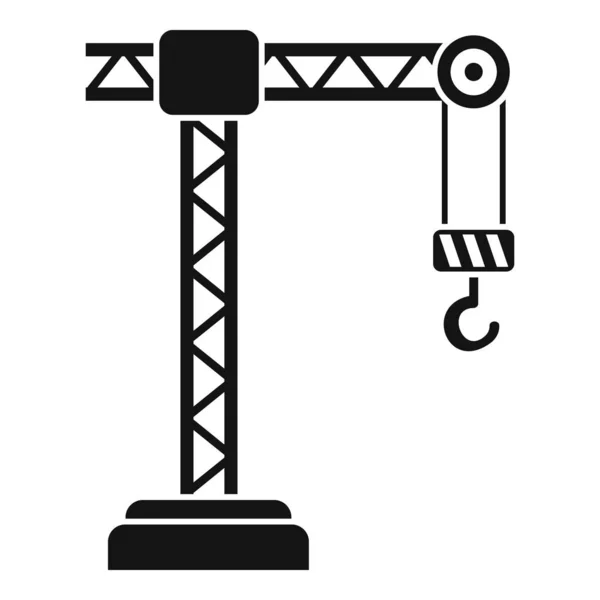 Icono de la grúa, estilo simple — Vector de stock