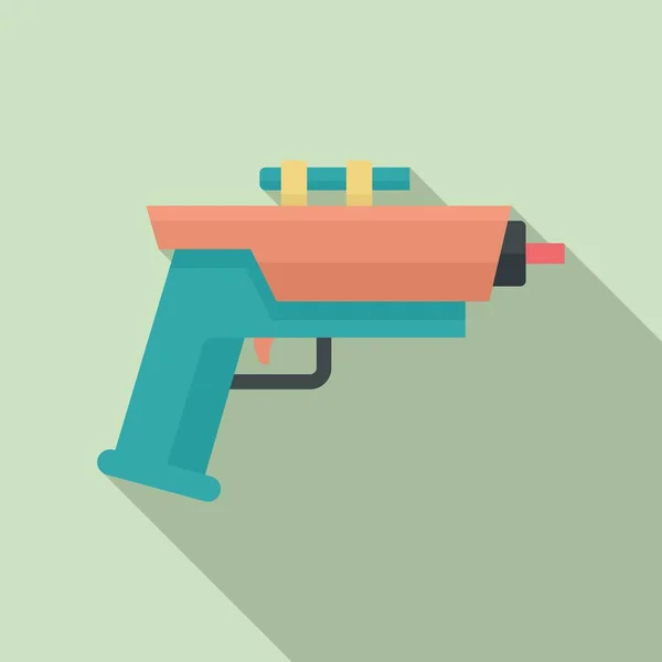 Icono de blaster infantil, estilo plano — Vector de stock