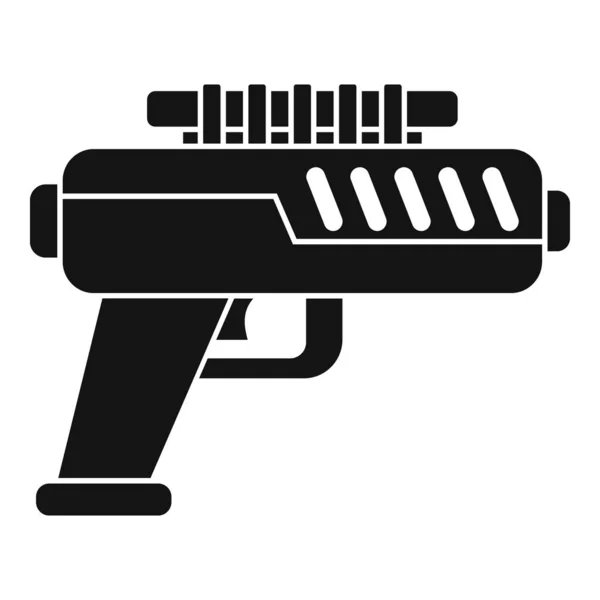Blaster pistole ikona, jednoduchý styl — Stockový vektor