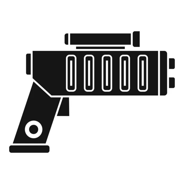 Weapon blaster icon, simple style — Stock Vector