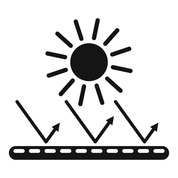 Icono de característica de tela de protector solar, estilo simple — Archivo Imágenes Vectoriales