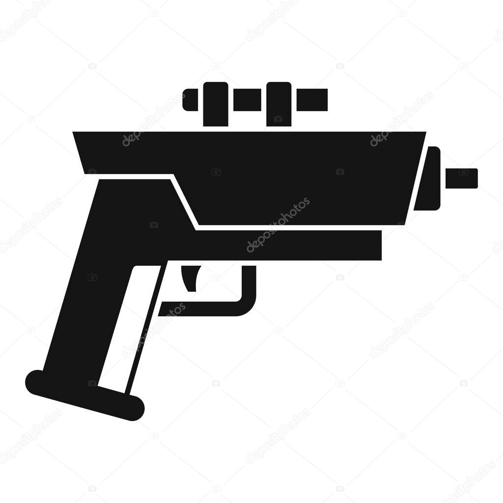 Child blaster icon, simple style