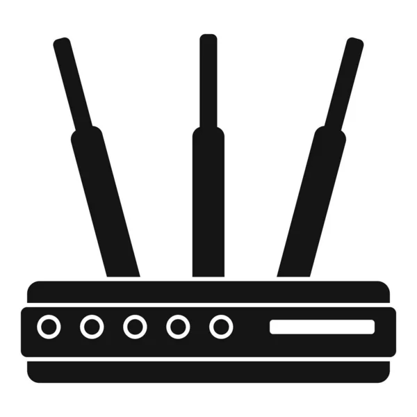 Router hub icon, simple style — Stock Vector