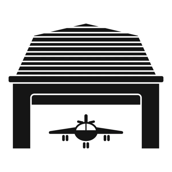 Hangar pictogram, eenvoudige stijl — Stockvector