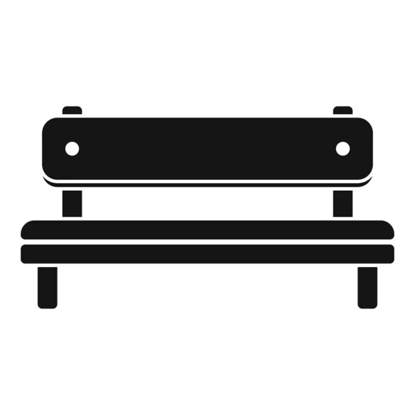 Sitzbank-Ikone, einfacher Stil — Stockvektor