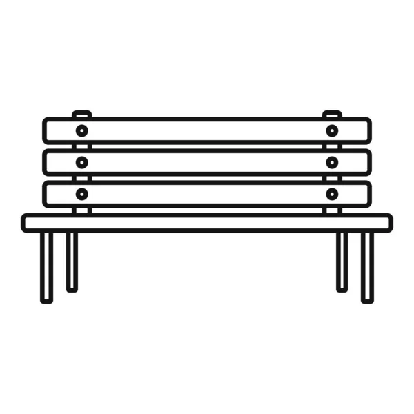 Ícone de banco quadrado, estilo esboço — Vetor de Stock