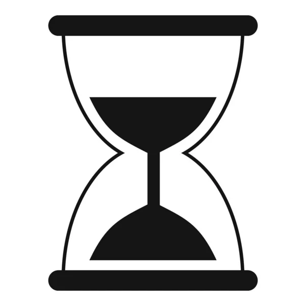 Icono de reloj de arena, estilo simple — Vector de stock