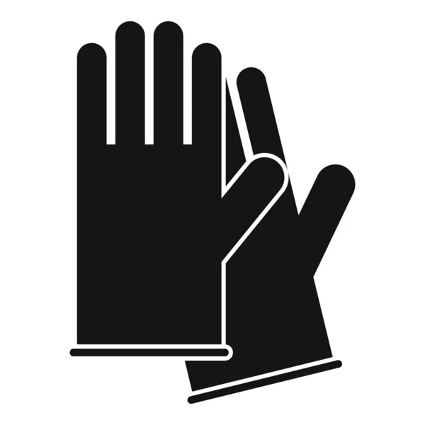 Ikona lékařských rukavic, jednoduchý styl — Stockový vektor