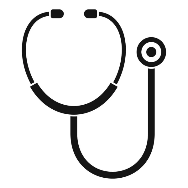 Stethoskop-Ikone, einfacher Stil — Stockvektor