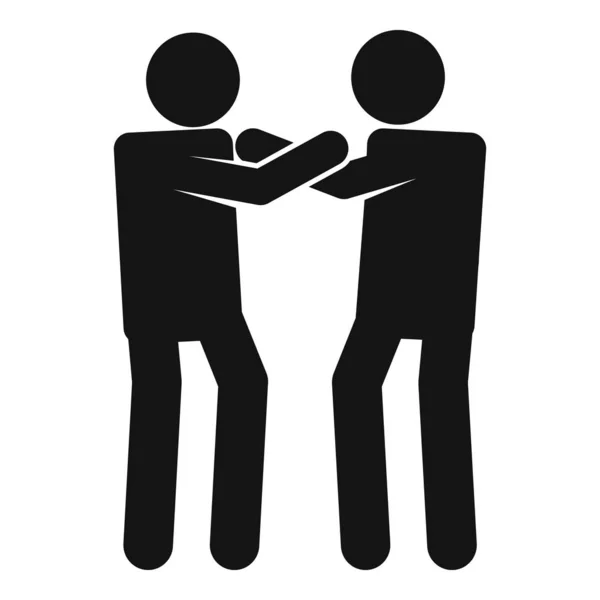 People violence icon, simple style Vector Graphics