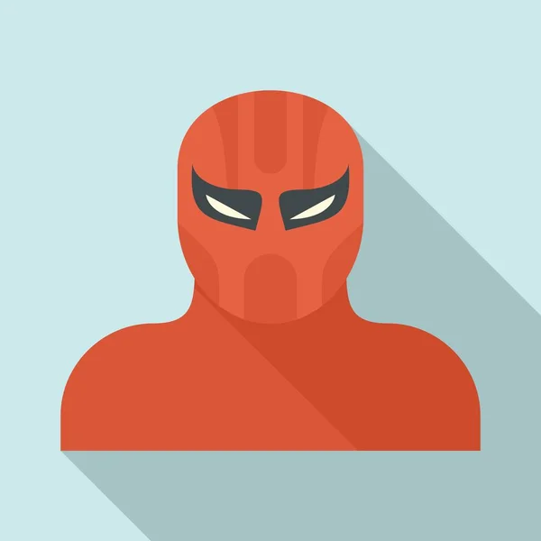 Party superhero icon, flat style — Stock Vector