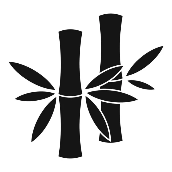 Stalk bamboo icon, simple style — Stok Vektör