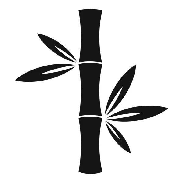 Exotic bamboo icon, simple style — 스톡 벡터