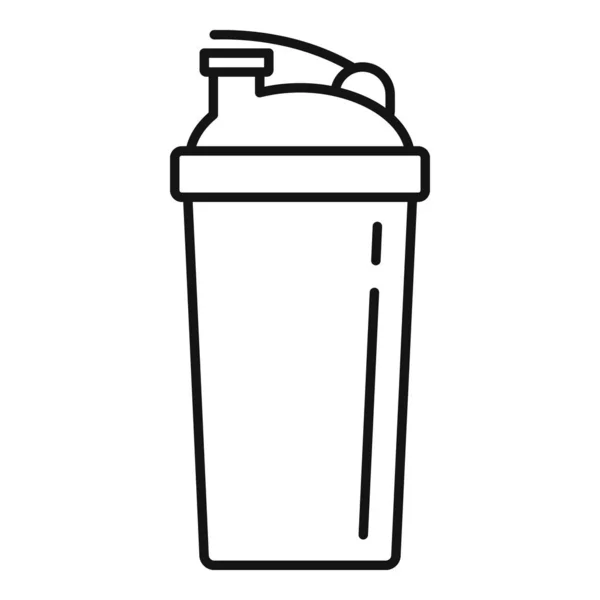Shaker icon, outline style — 스톡 벡터