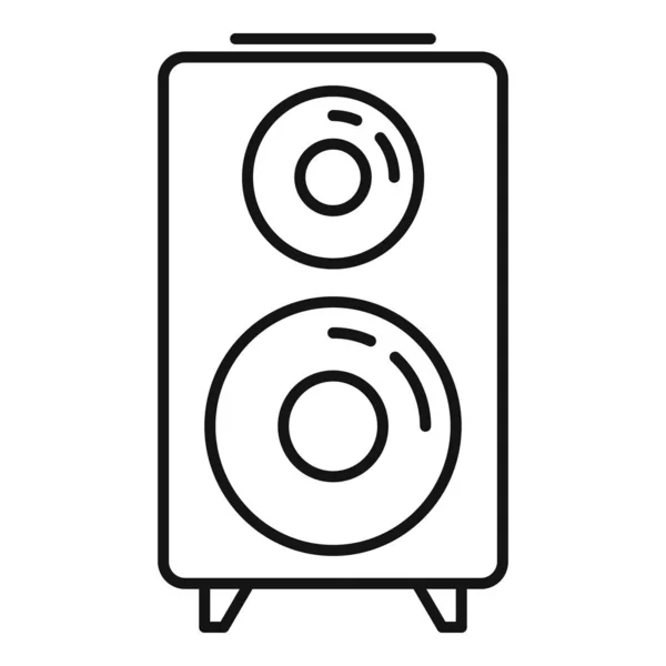 Ref. Music speaker icon, outline style — стоковый вектор