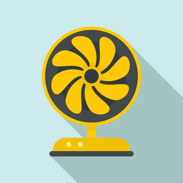 Reoling fan icon, flat style — стоковый вектор