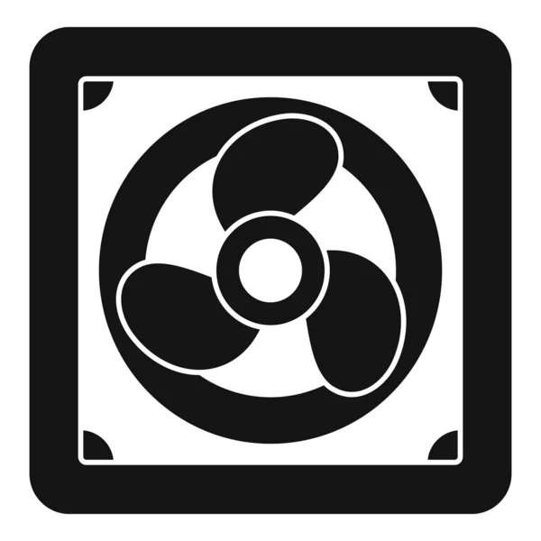 Rotorblatt-Fan-Ikone, einfacher Stil — Stockvektor