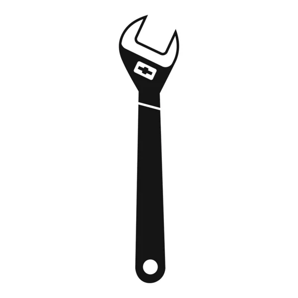 Spanner kulcs ikon, egyszerű stílus — Stock Vector