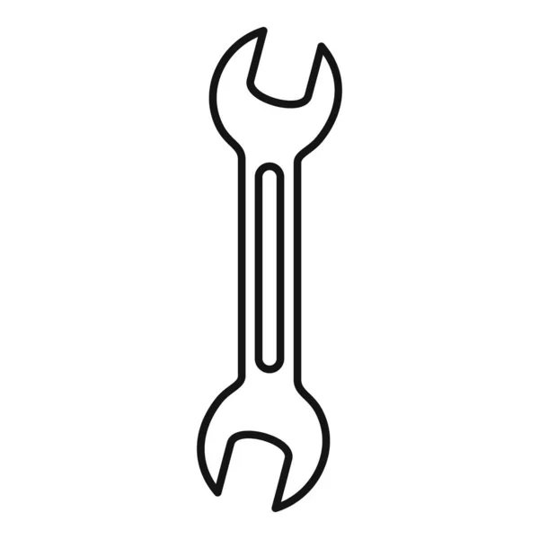 Icono de llave de tubo, estilo de contorno — Vector de stock