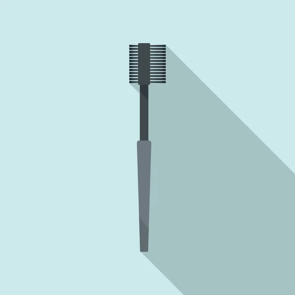 Petite icône de teinture pour cheveux brosse, style plat — Image vectorielle