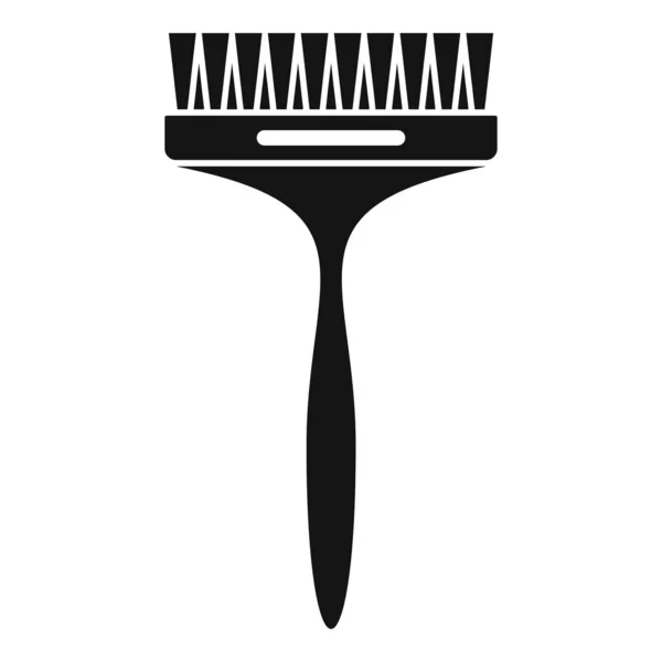 Ícone da escova da tintura do cabelo, estilo simples — Vetor de Stock